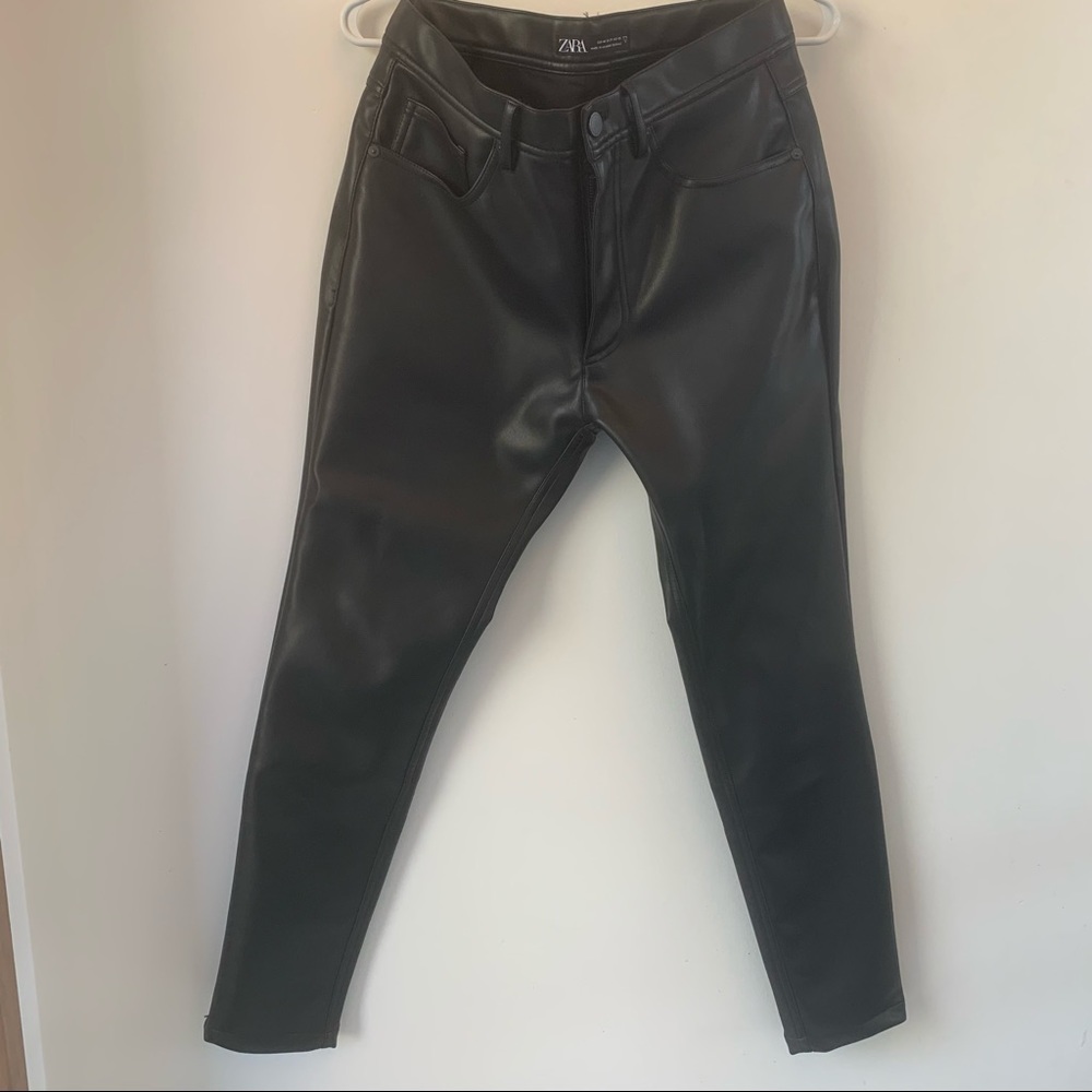 Zara man faux leather pants